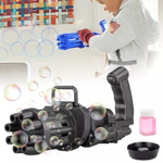 Игрушечный пулемет для создания мыльных пузырей, генератор Gatling Electric Bubble Gun, 10 отверстий