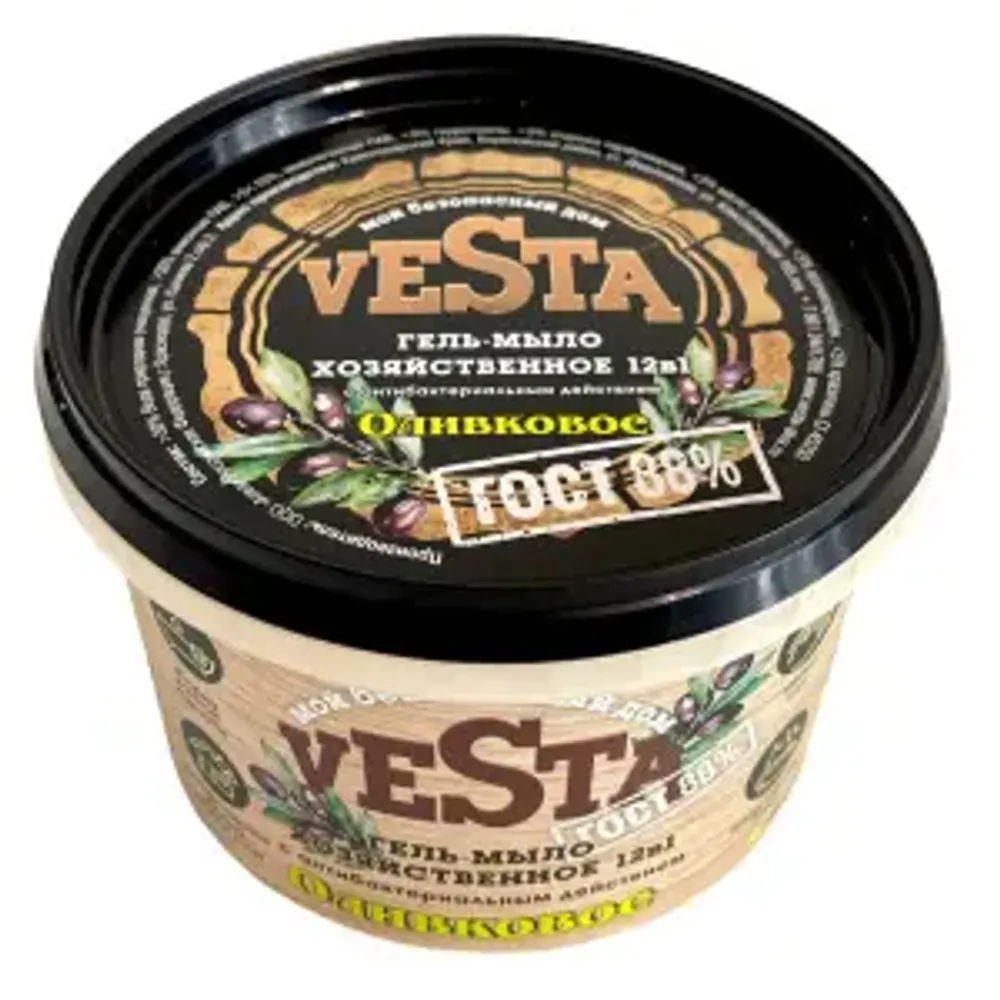 Гель-мыло "ВЕСТА" Оливковое хозяйственное 500гр