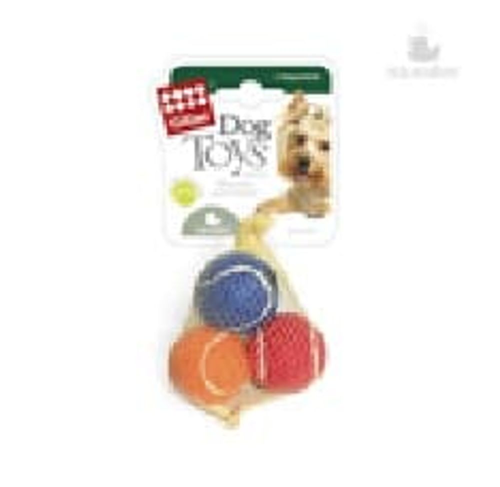 GiGwi 75059 Игрушка д/собак 3 мяча с пищалкой Маленькие 16см