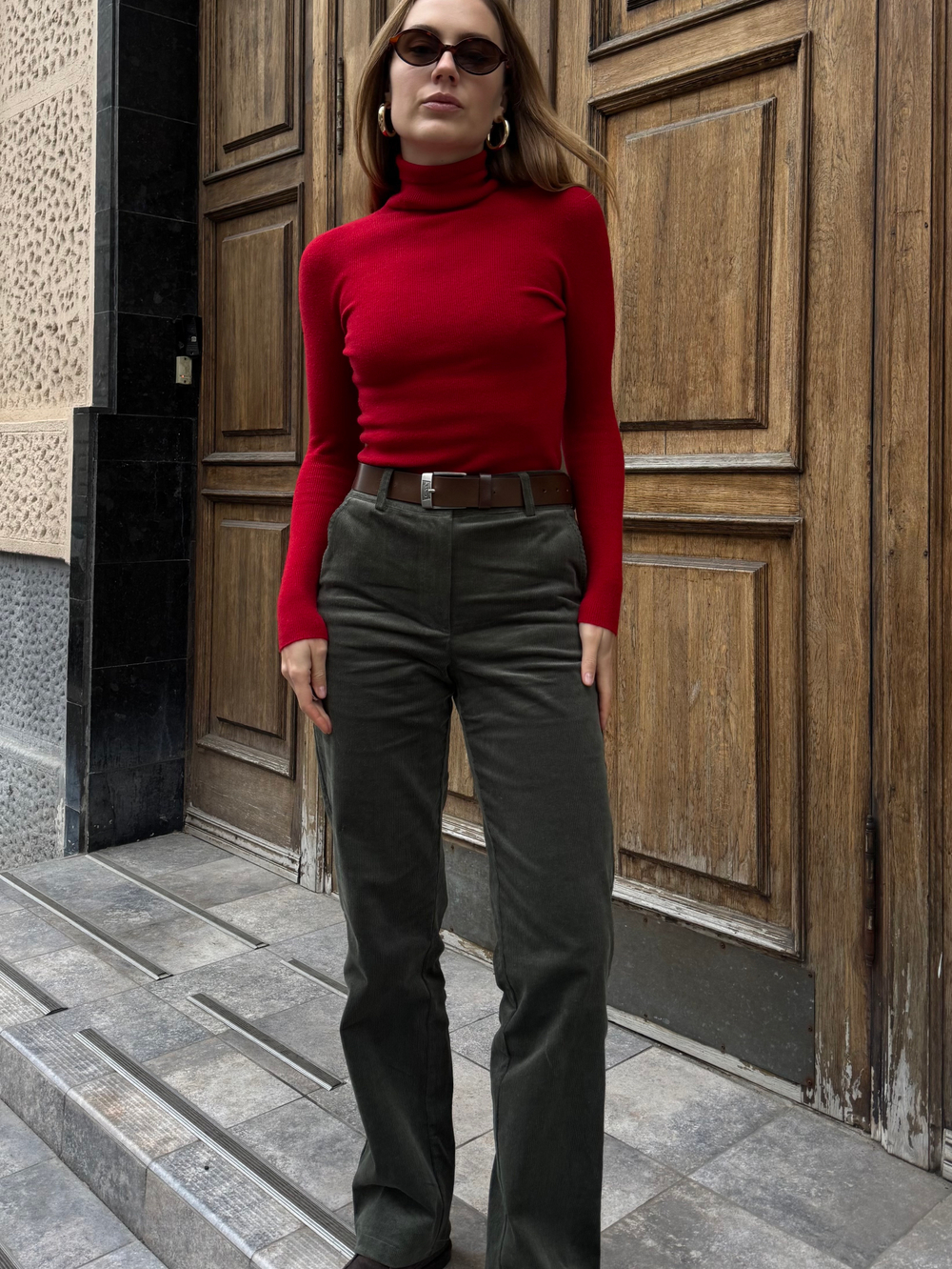 Водолазка красный