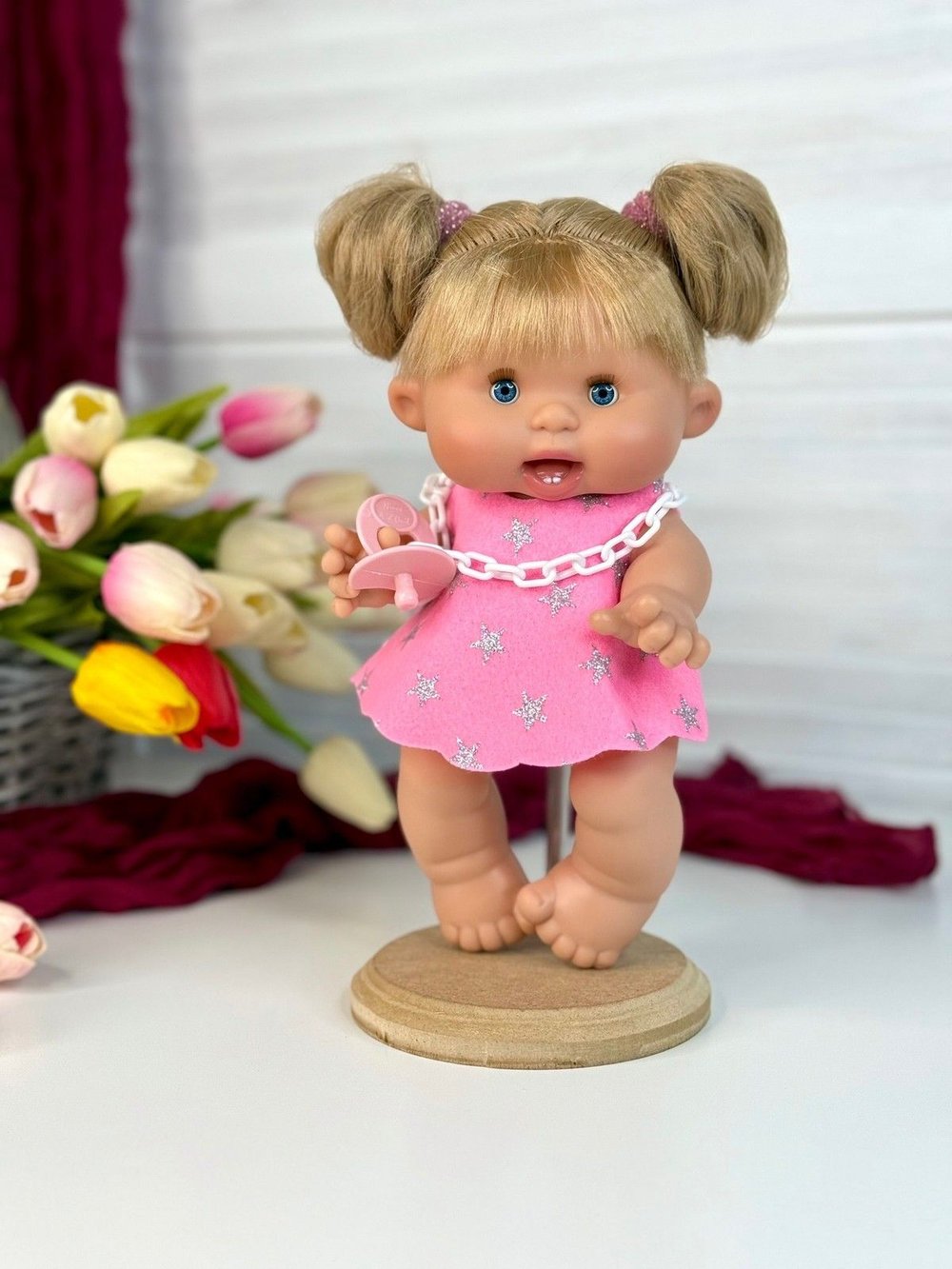 Пупс Nines 26см PEPOTE с закрывающими глазками (N804A)