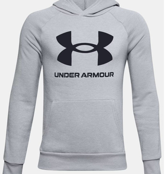 Кофта для мальчика теннисная Under Armour Rival Fleece Hoodie - серый