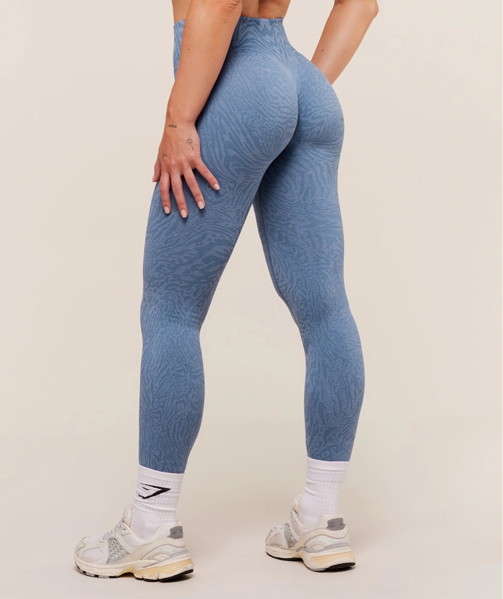 Леггинсы GYMSHARK Adapt Animal Seamless Leggings Blue