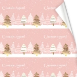 Бумага упаковочная 50х70 см «Зимняя метель» (1 лист)