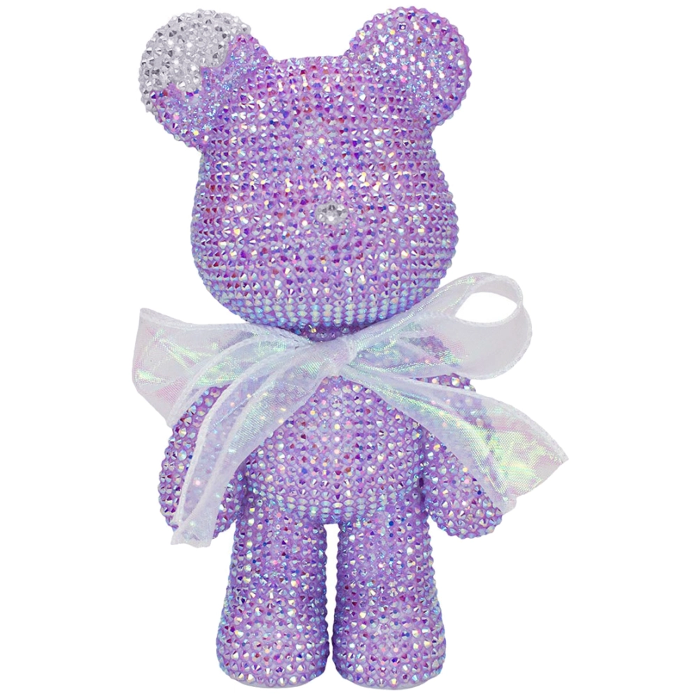 Набор для творчества «ЧУДО-МИШКА», цвет сиреневый, ушко и носик серебро, 22*10см (коробка)