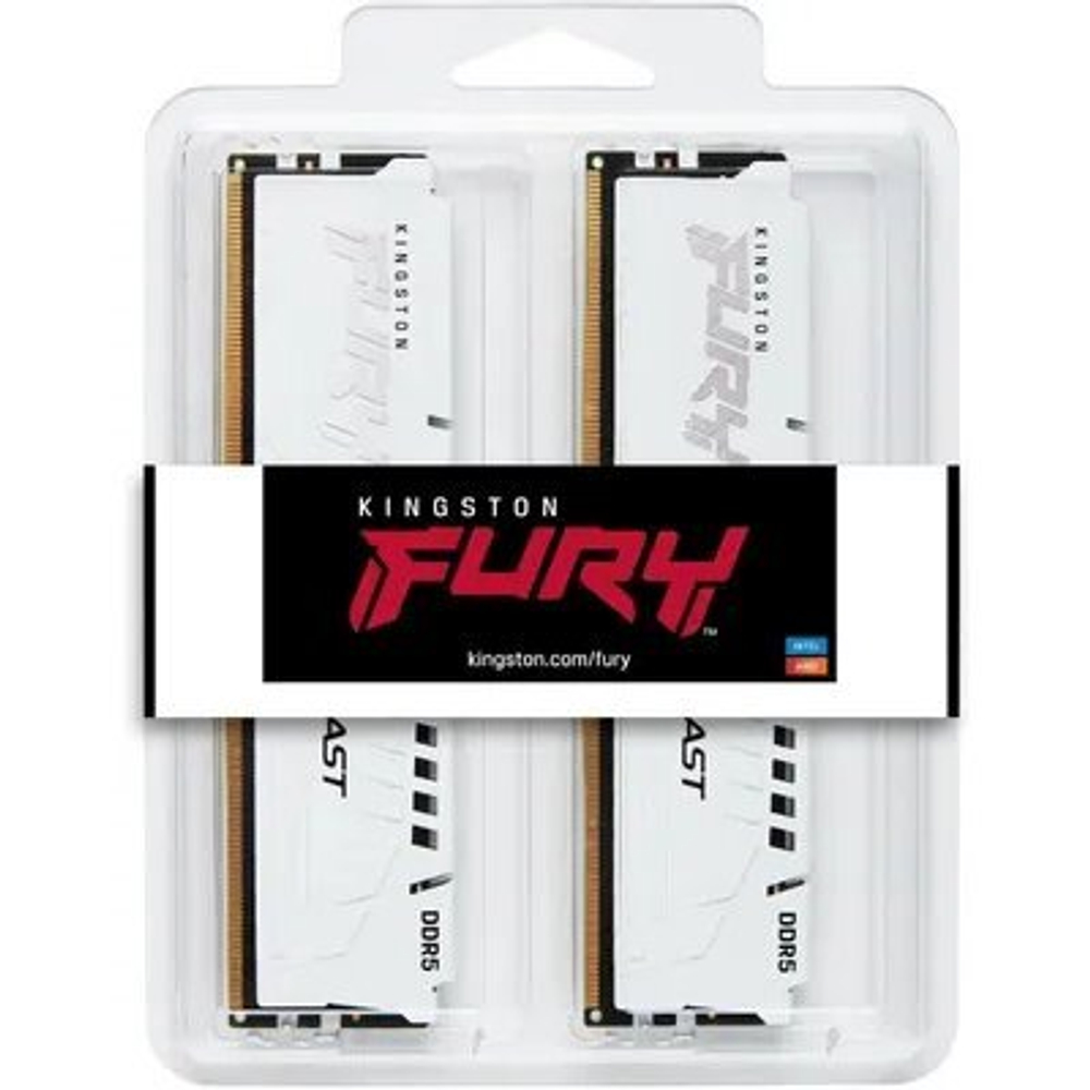 Оперативная память Kingston Fury Beast White Expo KF564C32BWEK2-64