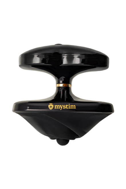 Вибратор Mystim Heart s Desire с электростимуляцией, силикон, черный, 6,7 см