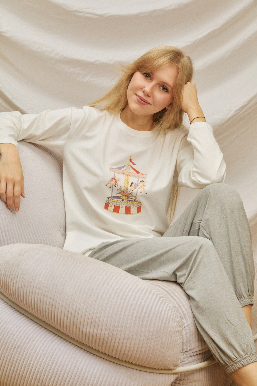 Лонгслив для мамы «Карусель»