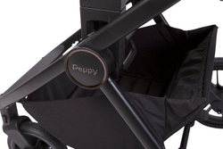 Детская коляска Peppy Monaco 3 в 1 с автокреслом Verona Black Sandstone (песочный), рама черная