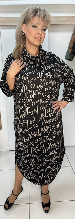 Трикотажное платье в стиле БОХО