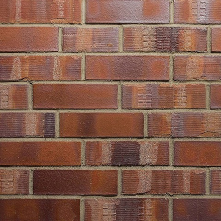 Плитка клинкерная фасадная Westerwalder Klinker Klinker Brick Rotbraun-bunt Kohle Spezial WK84KS, NF 240x71x15 мм