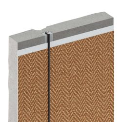 Теневой профиль разделительный анодированный титановый, 3000x5x10 мм