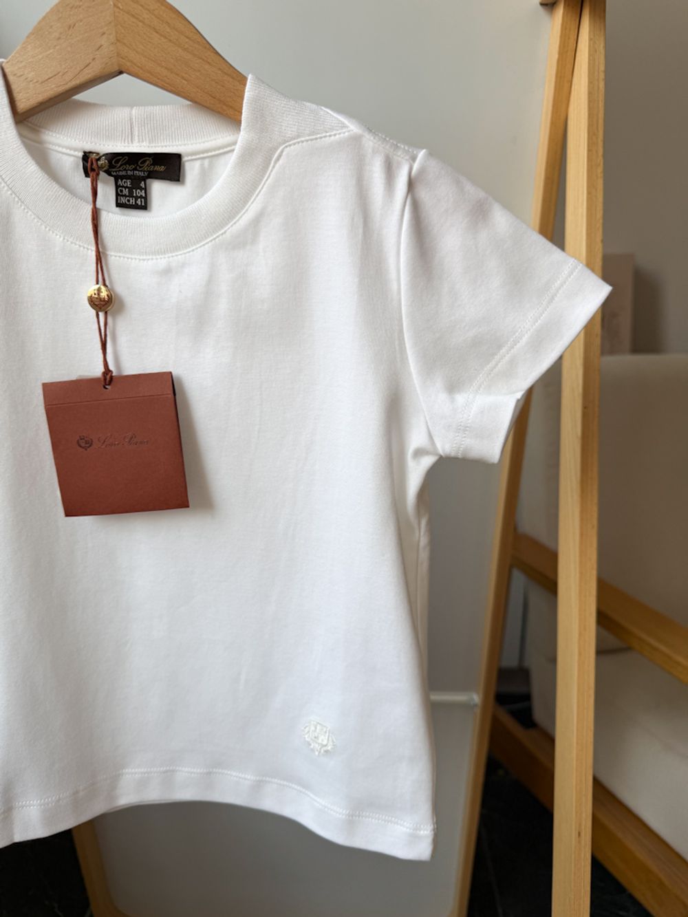 Новая хлопковая футболка Loro, 104