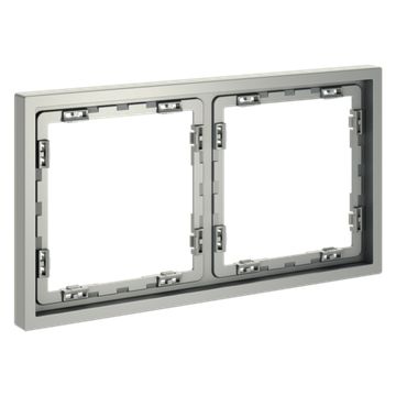 Рамка пластиковая VOLTUM S70 на 2 поста, (сталь)