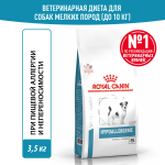 Сухой корм для взрослых собак Royal Canin Hypoallergenic HSD 24 Small Dog, при пищевой аллергии 3.5 кг (для мелких пород)