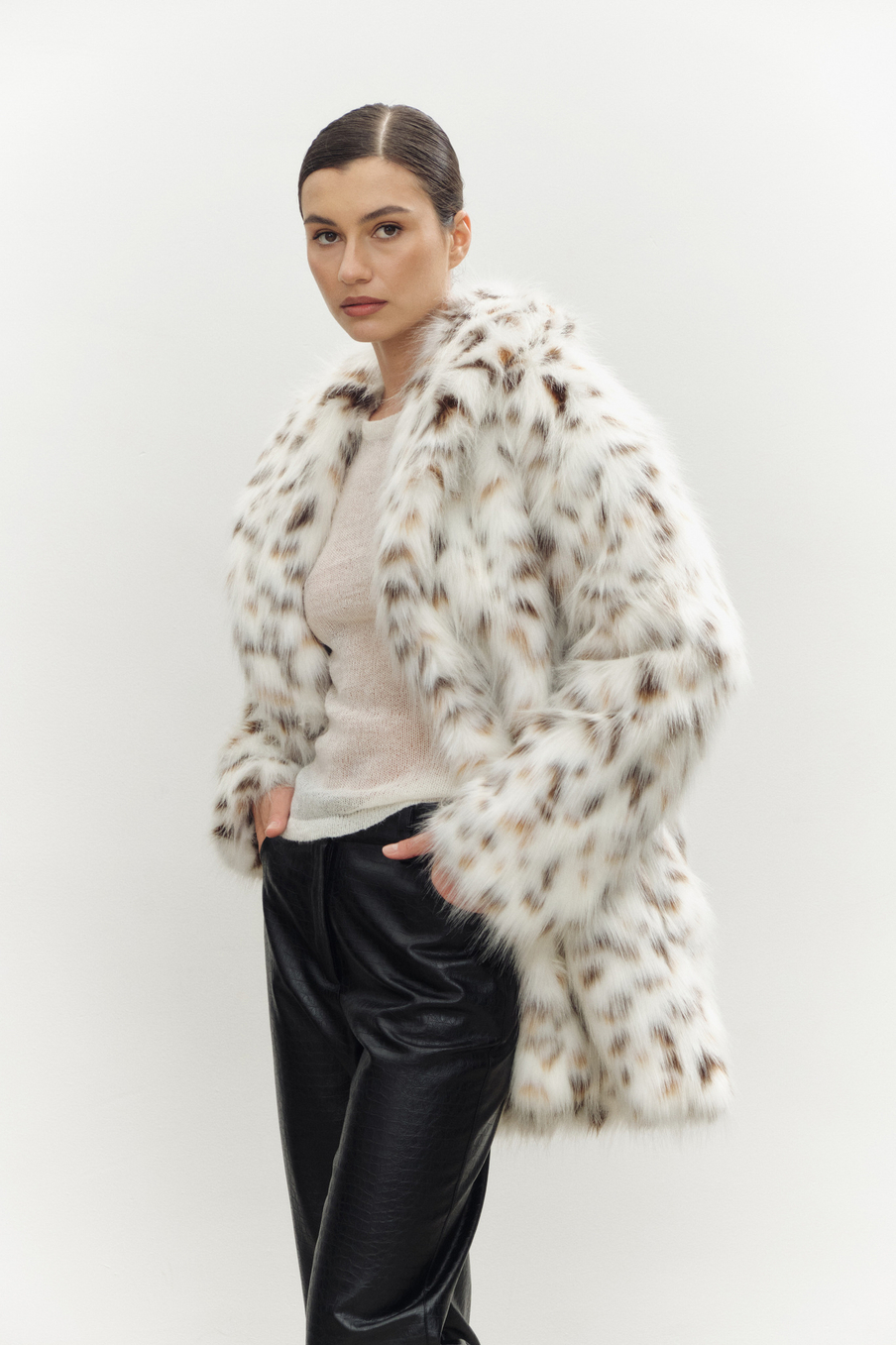 Эко-шуба CRUELLA | Мини | Пятнистая