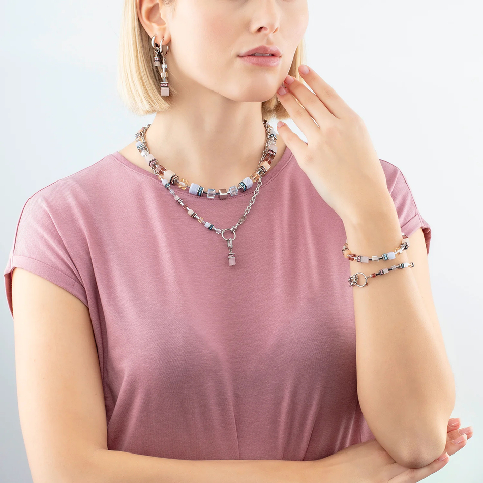 Серьги Coeur de Lion Light blue-Beige 3039/21-0738
