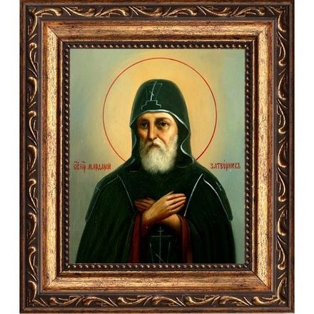 Мардарий Печерский, преподобный затворник. Икона на холсте.