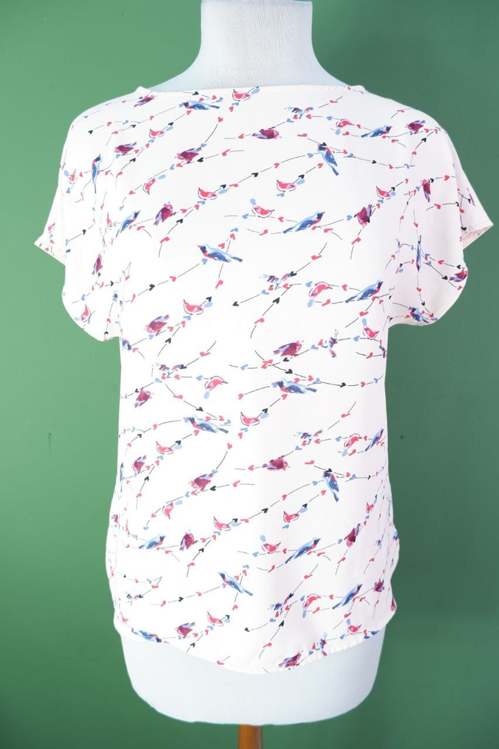 Блузка ANTIGA летняя с милым принтом 44 размер