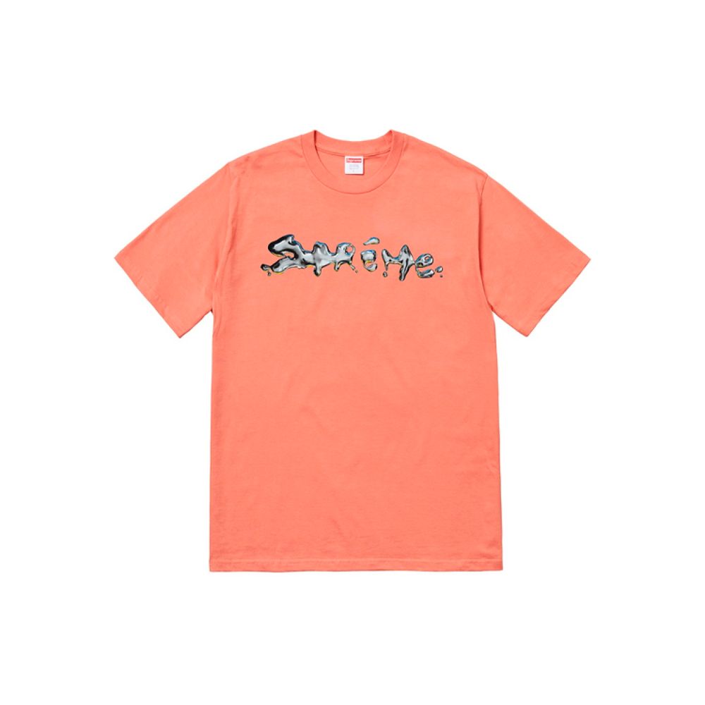 Supreme FW18 Liquid Tee Terra Cotta logo T