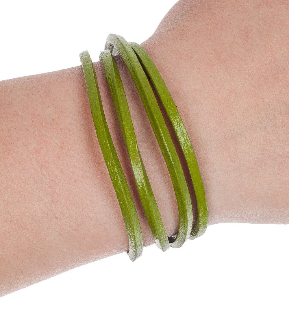 Y-BKB064 Браслет цветной нат.кожа