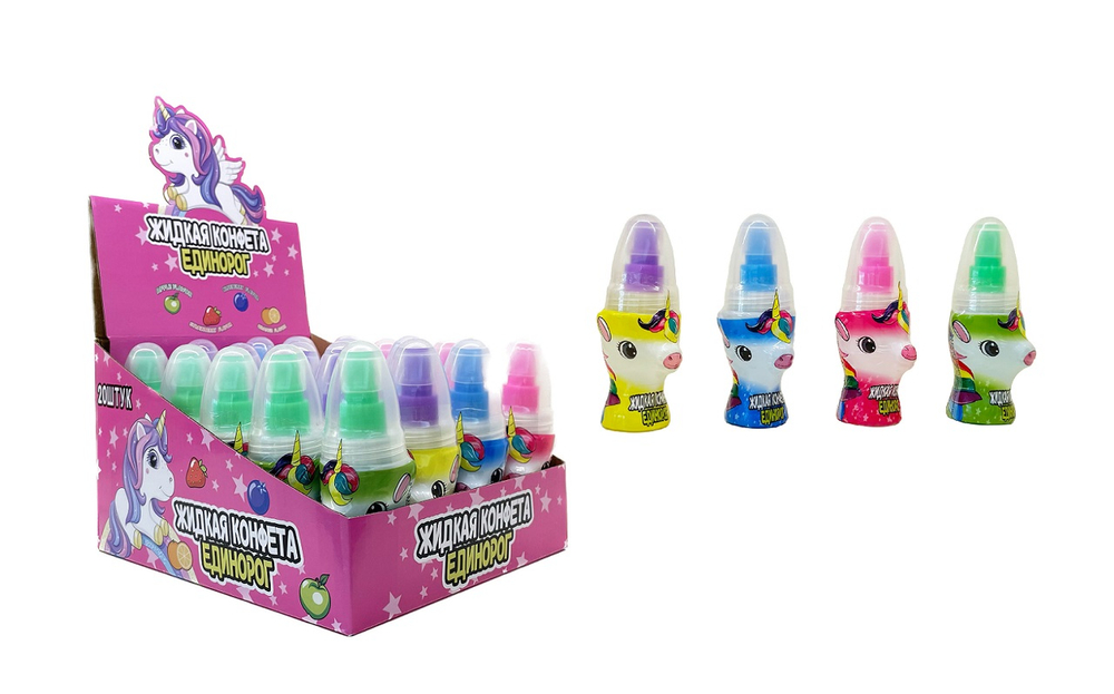 Жидкая конфета "ЕДИНОРОГ" 50мл х 20 штук х 12 блоков
