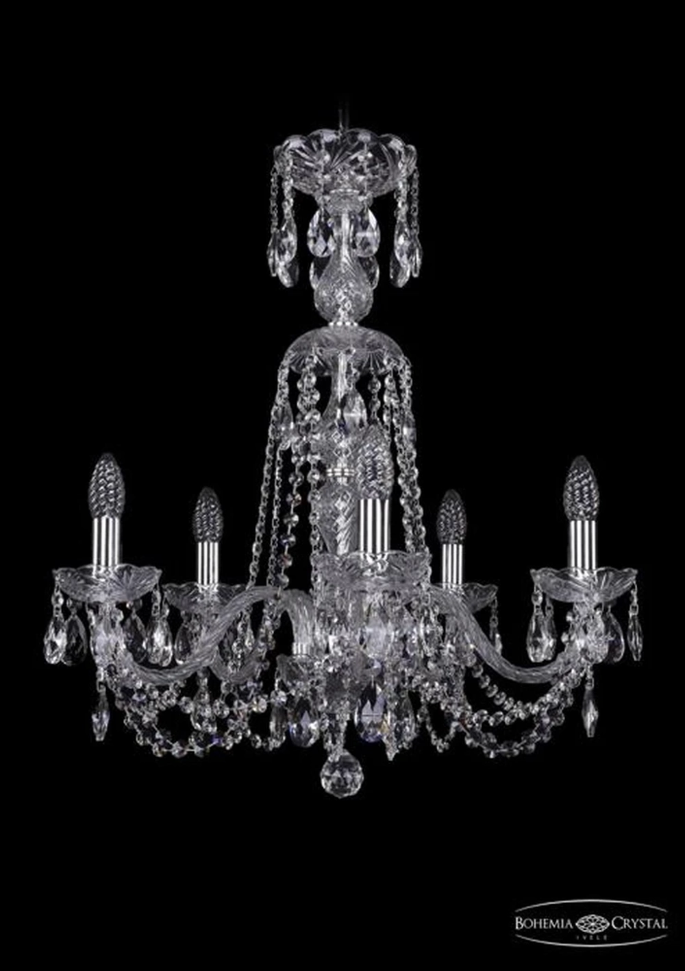 Подвесная люстра Bohemia Ivele 1402/5/195/XL-64/Ni