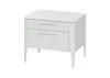 Тумба прикроватная Type 2 ящика ширина 60 см (белый)