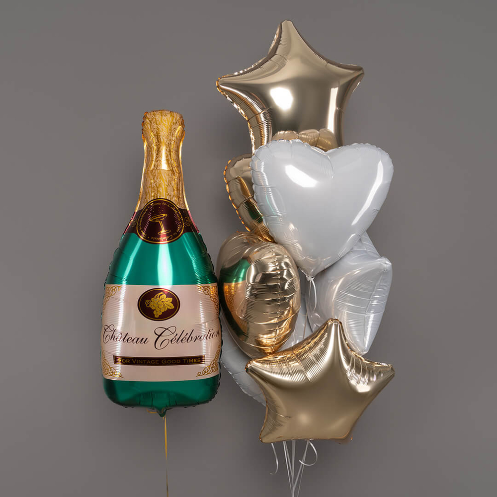 Шар Бутылка Шампанского С Праздником!