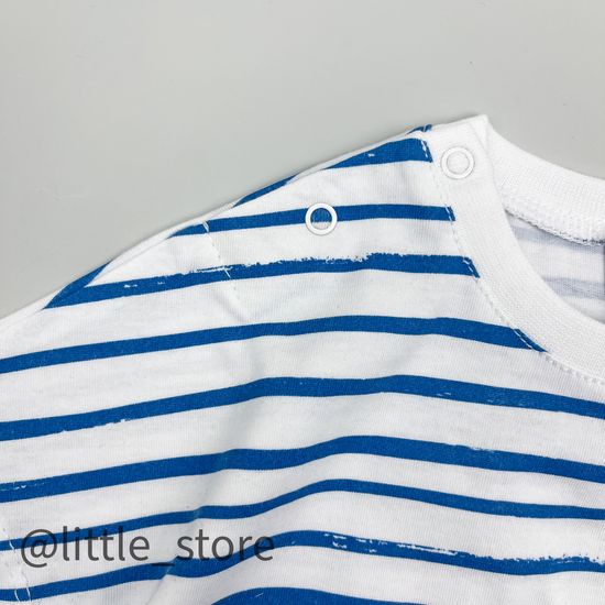 Футболка хлопковая "Морской бриз" полоска