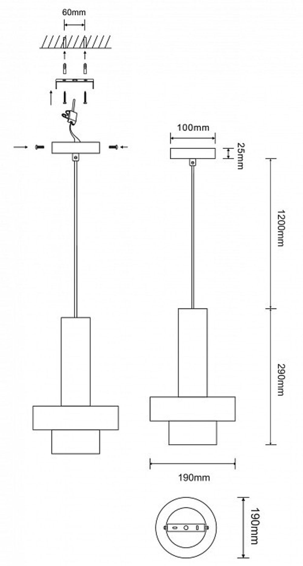 Подвесной светильник ST-Luce Pietra SL1210.403.01
