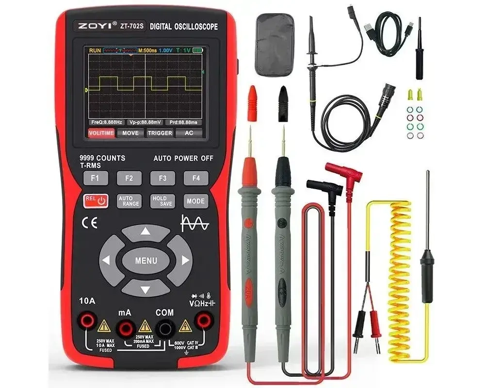 Мультиметр ZT-702S ZOYI осциллограф 10МГц портативный многофункциональный