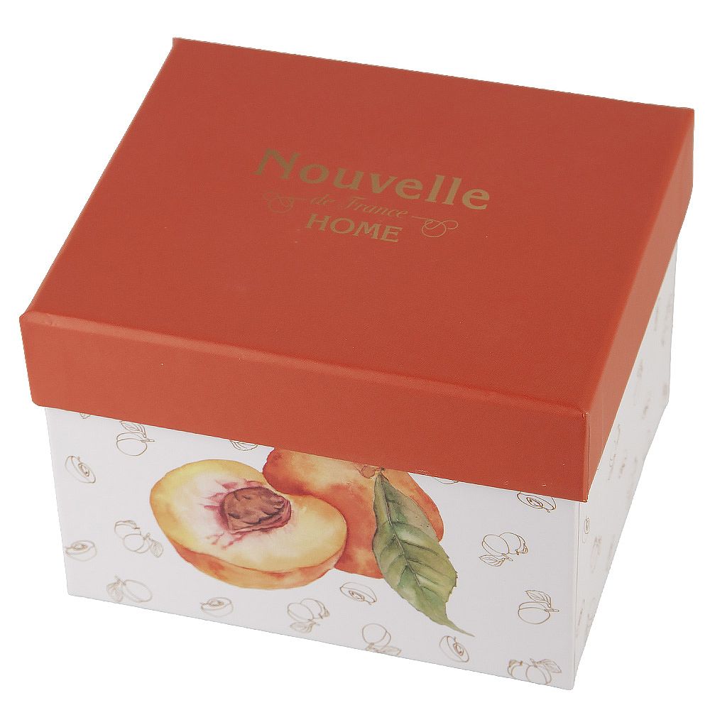 Кружка "Фруктовый сад.Персик" v=350мл (фарфор) (подарочная упаковка)