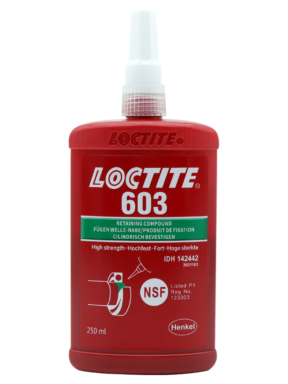 Loctite 603, фиксатор цилиндрических соединений высокопрочный