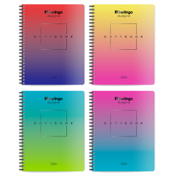 Тетрадь 96л., A5, клетка Berlingo "Radiance", 80г/м2, софт-тач, ассорти