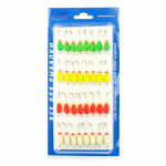 Мормышка фосфорная плавающая Lumicom 107, №4 Long+,ABC (набор 32шт)