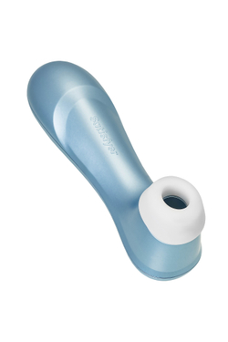 Вакуум-волновой бесконтактный стимулятор клитора Satisfyer PRO 2, силикон, голубой, 15 см