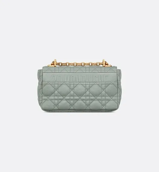 Сумка Dior Caro, модель маленького формата серый