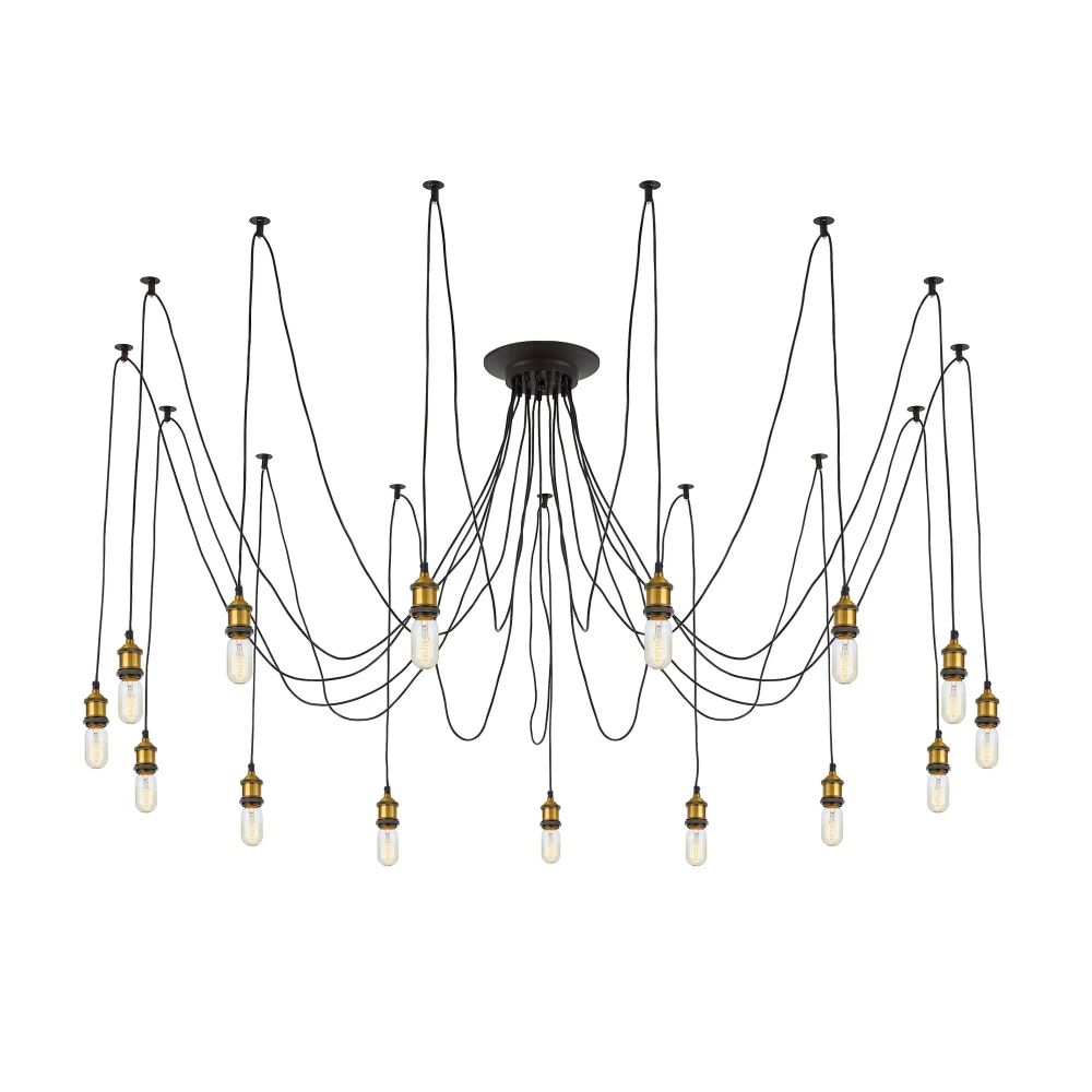 Citilux Эдисон CL451151 Люстра паук Венге Бронза