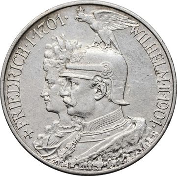 2 марки 1901 Германская Империя «200 лет Пруссии»