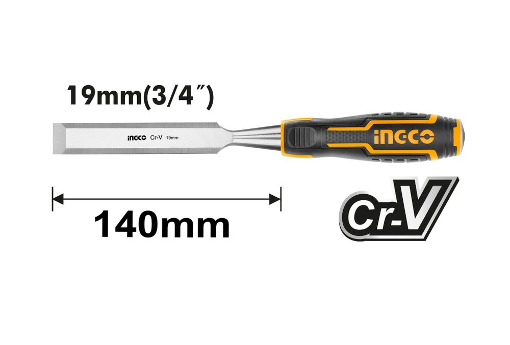 Стамеска 19x140 мм INGCO HWC0819 INDUSTRIAL