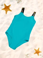 купальник слитный спортивный топ с капюшоном