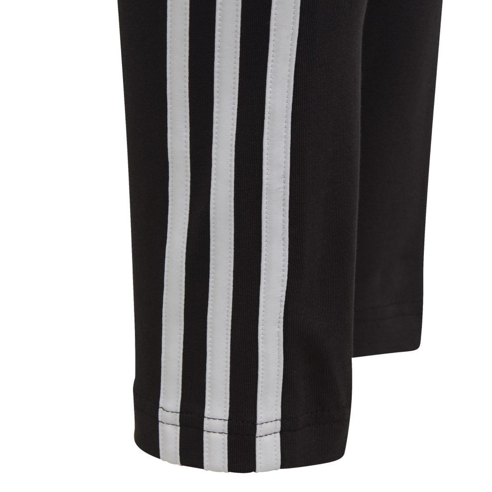 Штаны для девочки теннисные Adidas G 3-Stripes Cotton Tights - black/white