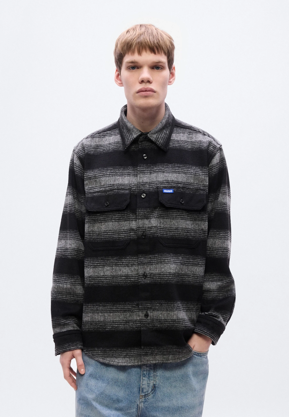 Рубашка Hugo EBOLT - dark grey