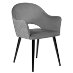 Стул Bradex Home Bruno серый с жаккардом