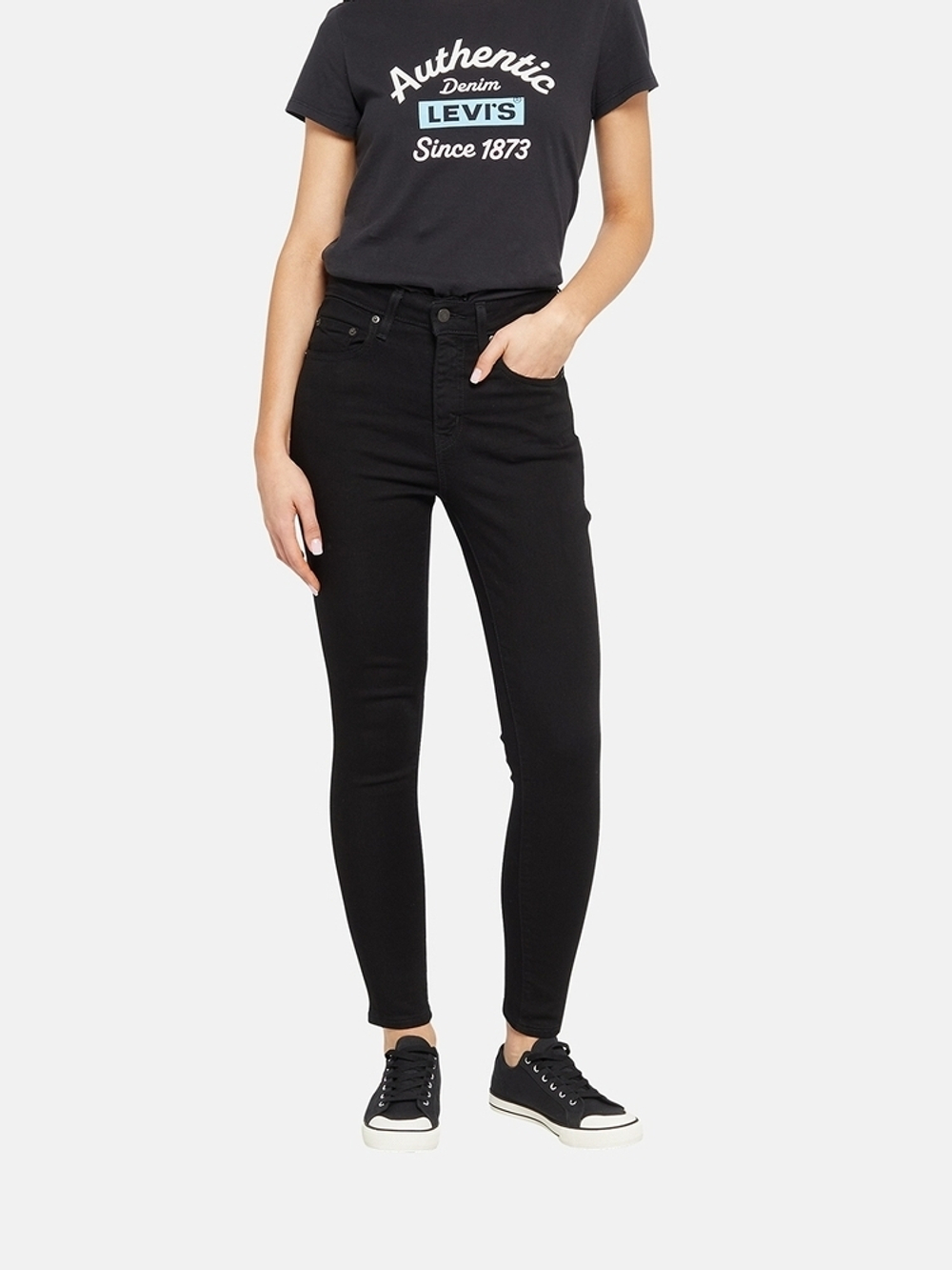 Женские облегающие джинсы с завышенной талией Levi's 721 High Rise Skinny 18882-0762