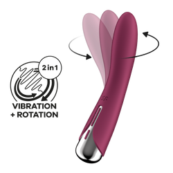 Вращающийся вибратор Satisfyer Spinning Vibe 1, красный