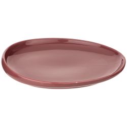 ТАРЕЛКА ЗАКУСОЧНАЯ "FUSION" 23*20,5СМ, БРУСНИЧНАЯ (МАЛ=2ШТ./КОР=24ШТ.)