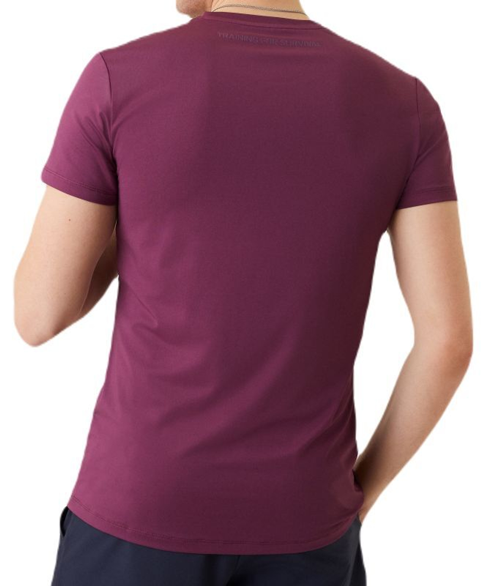 Мужская теннисная футболка Björn Borg Graphic T-shirt - grape wine