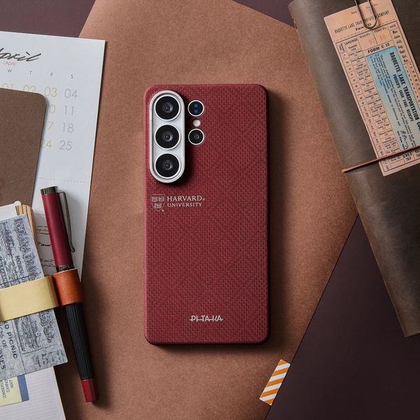 Чехол Pitaka Edge Case для Samsung S26 Ultra, Красный | Harvard Crimson